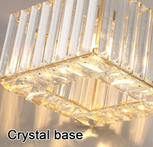 Load image into Gallery viewer, Modern Pendant Light Crystal Black/Gold Kitchen Island Ceiling Lamp Living Dining Room Nordic Decor Hanging Fixture
