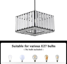 Load image into Gallery viewer, Modern Pendant Light Crystal Black/Gold Kitchen Island Ceiling Lamp Living Dining Room Nordic Decor Hanging Fixture
