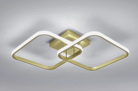 42W Modern LED Ceiling Light 6500K Gold Ceiling Lamp Bedroom Living Room 64CM