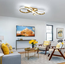 Load image into Gallery viewer, Modern LED Ceiling Light 36W Creative Gold Ceiling Lamp LED 42cm Cool White
