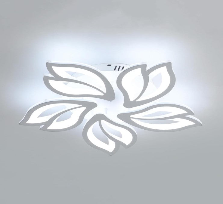 Modern LED Ceiling Light 65W 5850LM Ceiling Light Flower White LED Cool White 55cm