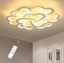 Load image into Gallery viewer, LED Living Room Ceiling Light 54W 4860 lm Acrylic Modern Chandelier 74 cm White Remote Control

