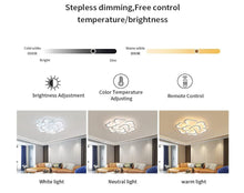 Load image into Gallery viewer, LED Living Room Ceiling Light 54W 4860 lm Acrylic Modern Chandelier 74 cm White Remote Control
