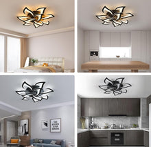 Load image into Gallery viewer, LED Ceiling Light 85 W Dimmable Ceiling Light with Remote Control White/Black
