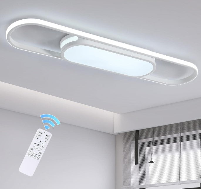 LED Ceiling Light 80cm with Remote Control Flush Mount White