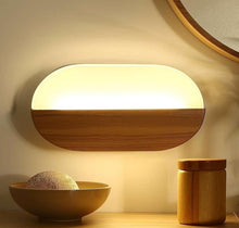 Load image into Gallery viewer, Wooden LED Wall Sconce Nordic Style Interior Wall Lamp Warm Light 3000K
