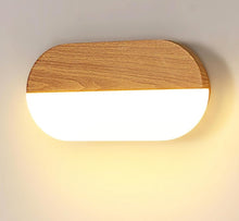 Load image into Gallery viewer, Wooden LED Wall Sconce Nordic Style Interior Wall Lamp Warm Light 3000K
