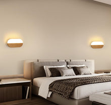 Load image into Gallery viewer, Wooden LED Wall Sconce Nordic Style Interior Wall Lamp Warm Light 3000K
