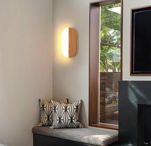 Load image into Gallery viewer, Wooden LED Wall Sconce Nordic Style Interior Wall Lamp Warm Light 3000K
