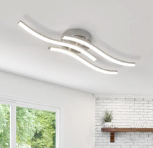 Load image into Gallery viewer, LED Ceiling Light 18W Modern Led Light 3 LED Curved Strips Indoor Flush Mount
