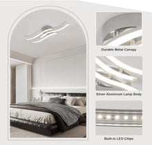 Load image into Gallery viewer, LED Ceiling Light 18W Modern Led Light 3 LED Curved Strips Indoor Flush Mount
