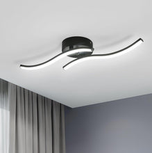 Load image into Gallery viewer, LED Ceiling Lights 2 Black Parallels 14W Cool White Light 60cm
