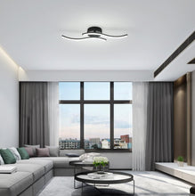 Load image into Gallery viewer, LED Ceiling Lights 2 Black Parallels 14W Cool White Light 60cm
