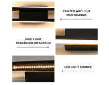 Load image into Gallery viewer, LED Black Wall Light Indoor 16 W Wall Lamp LED Creative Black Wall Lighting Warm White Light
