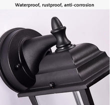 Load image into Gallery viewer, Wall LED Porch Outdoor Mounted Wall Light Retro Black Loft Rustic Wall Lamp
