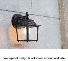 Load image into Gallery viewer, Wall LED Porch Outdoor Mounted Wall Light Retro Black Loft Rustic Wall Lamp
