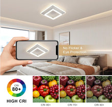 Load image into Gallery viewer, LED Ceiling Lamp Square Surface Mounted White Modern 30W 3000K
