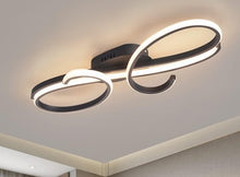Load image into Gallery viewer, Modern LED Black Ceiling Light With Remote Control 80cm
