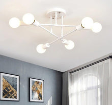 Load image into Gallery viewer, Ceiling Light White Vintage Pendant Light Industrial Chandelier  6 x E27 (included)
