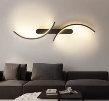 Load image into Gallery viewer, Wall Light LED Black Modern Minimalist Wall Sconce Elegant 100cm 3 Color Lights
