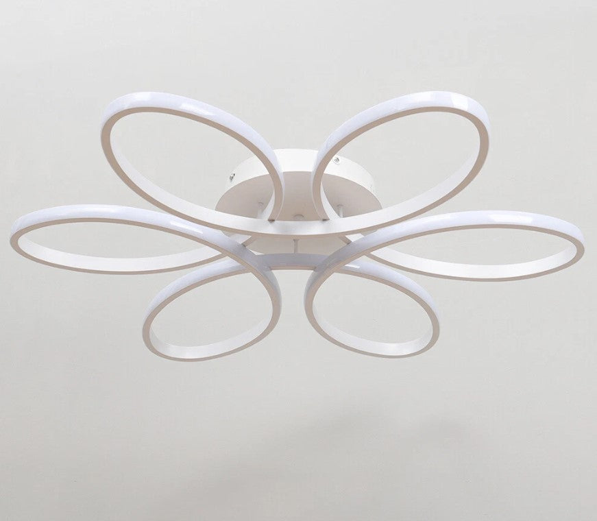 LED Ceiling Light Modern White 3 Color Light 24 cm Flower Shape