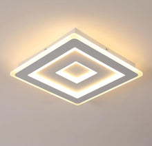 Load image into Gallery viewer, LED Ceiling Light White Square Modern Acrylic LED Ceiling Light 40cm Warm White
