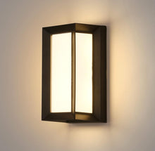 Load image into Gallery viewer, Outdoor Wall Light 2 Pack Black 18W Outdoor Modern LED Waterproof IP65 Neutral Light 4000K
