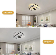 Load image into Gallery viewer, LED Ceiling Light Modern with Remote Control Acrylic Black/White 42 cm Rectangular Light
