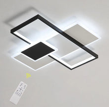 Load image into Gallery viewer, LED Ceiling Light Modern with Remote Control Acrylic Black/White 42 cm Rectangular Light
