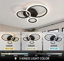 Load image into Gallery viewer, Modern LED Ceiling Lamp Dimmable Ceiling Lighting with Remote Control 3 Color Lights 53cm
