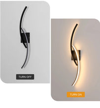 Load image into Gallery viewer, Wall Lamp Modern Simple Black Warm Light 80cm Wall Sconce

