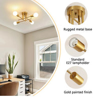 Load image into Gallery viewer, Retro Vintage Ceiling Light Ceiling Lamp Modern Gold Chandelier 43cm

