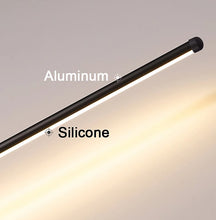 Load image into Gallery viewer, Black 60cm Long Strip Linear LED Indoor Wall Light Wall Sconce Warm Light
