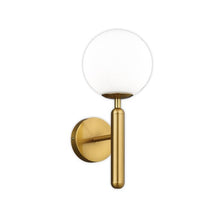 Load image into Gallery viewer, LED Wall Light Indoor Modern E27 Wall Sconce with Globe Glass Ball Black/Gold
