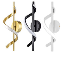 Load image into Gallery viewer, Modern Spiral LED Wall Light 3 Color Lights Sconce Black/Gold/White
