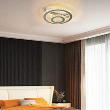 Load image into Gallery viewer, Crystal LED Silver Ceiling Light Chandelier Dimmable with Remote Control 40cm

