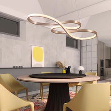 Load image into Gallery viewer, LED Ceiling Light Chandelier Pendant Light Gold/Black Dimmable With Remote Control 75cm
