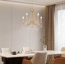 Load image into Gallery viewer, Crystal Chandelier 5-Lights Ceiling Light Pendant Lighting Fixture Lamp Gold

