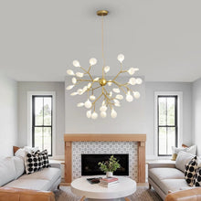Load image into Gallery viewer, Modern Firefly Pendant Light Gold LED Chandelier Ceiling Light 36-lights
