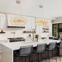 Load image into Gallery viewer, Modern Chandelier LED Pendant Light Crystal Ceiling Light Gold
