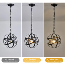 Load image into Gallery viewer, Black Industrial Ceiling Pendant Light 1Way 30cm Metal E27
