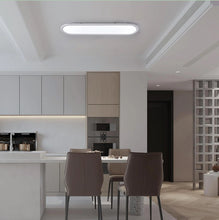 Load image into Gallery viewer, LED Ceiling Light Ultra Thin Low Profile Modern Black/White 70cm Cool White
