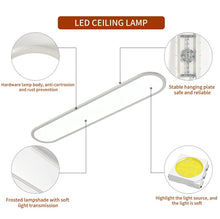 Load image into Gallery viewer, LED Ceiling Light Ultra Thin Low Profile Modern Black/White 100cm Dimmable 3 Color Lights
