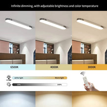 Load image into Gallery viewer, Modern LED Ceiling Light Dimmable with Remote Control Oval Light Black/Gold 100cm
