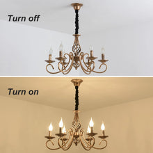 Load image into Gallery viewer, Vintage Chandelier 6/8 Light Pendant Light Bronze E14 Metal
