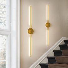 Load image into Gallery viewer, 2Pack Rechargeable Wall Lights Indoor Dimmable LED Battery Wall Lights Gold 100cm

