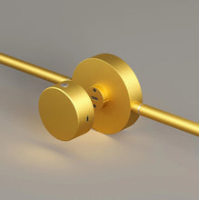Load image into Gallery viewer, 2Pack Rechargeable Wall Lights Indoor Dimmable LED Battery Wall Lights Gold 100cm
