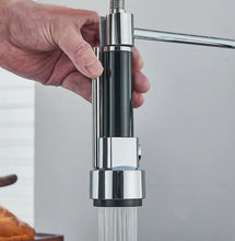 Load image into Gallery viewer, Pull-Down Kitchen Tap Chrome Finish  Swivel Spout Mixer Tap Dual Spout Faucet

