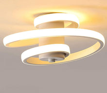 Load image into Gallery viewer, Semi Flush LED Ceiling Light Ceiling Lamp Light Fixtures 18W Nordic Minimalist Black/White
