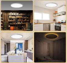 Load image into Gallery viewer, LED Dimmable Ceiling Light Modern Lamp with Remote Control White LED Flush Mount
